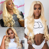 Sunber 613 Blonde Hair Weave 4 Bundles Body Wave Virgin Human Hair Extension