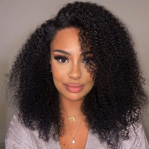 Sunber Thick Afro Kinky Curly No Lace Wig Machine Made Affordable Human Hair Wigs