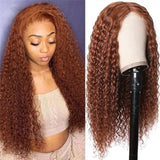 Sunber Ginger Brown Lace Front Wig Full And Thick Human Hair For Black Women