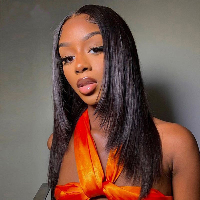 70% Off Sunber Flash Sale 90's Vibe Layered Haircut Wig Human Hair Bone Straight 13x4 Lace Front Wigs