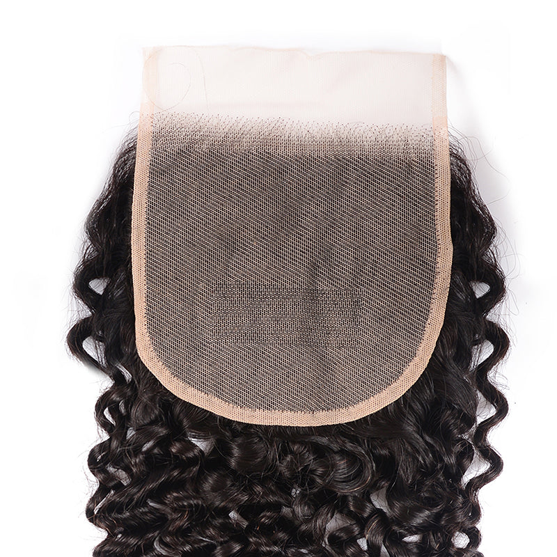Sunber Hair Curly 5X5 Transparent Lace Closure Hair Extension 10-18 inch 100% Human Hair Closure