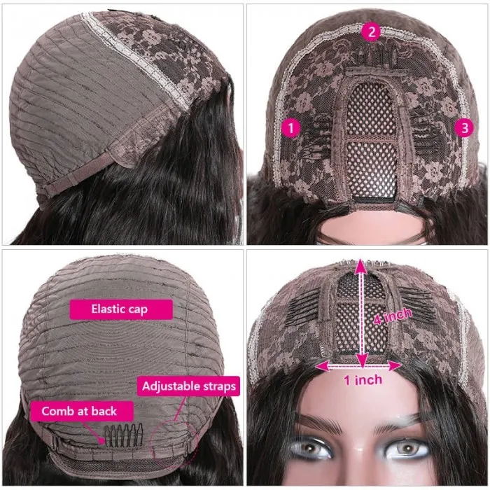 BOGO Buy Body Wave U Part Wig‎ Get Free 1 Bundle Human Hair Weave Flash Sale