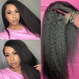 【13×4 Lace= $70】Flash Sale Sunber Kinky Straight 5 By 5 HD Lace Wig Glueless Lace Human Hair Wigs