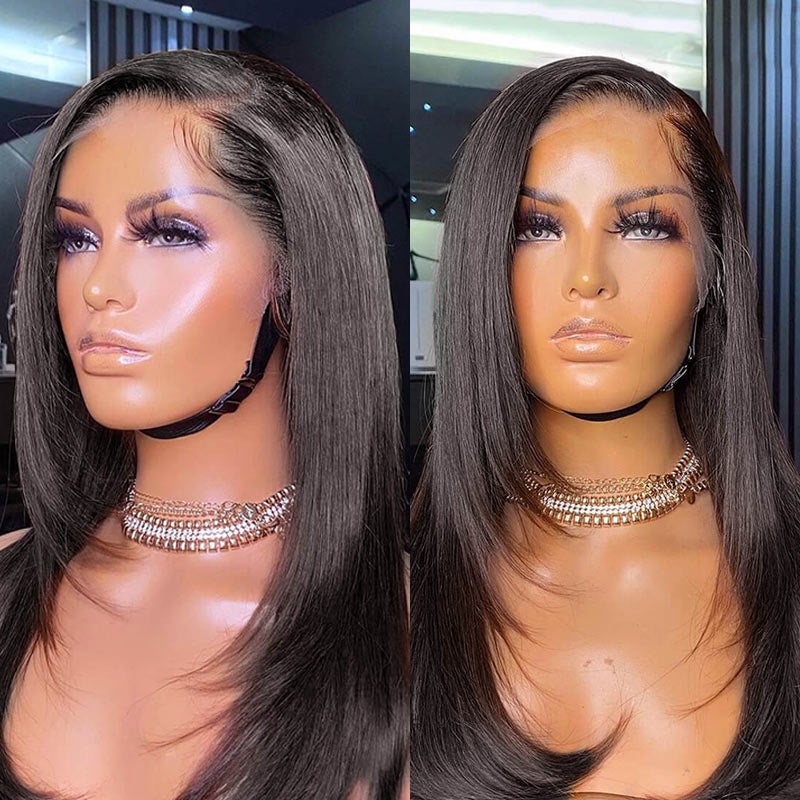 sunber layer cut lace front wigs