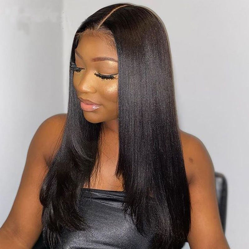 70% Off Sunber Flash Sale 90's Vibe Layered Haircut Wig Human Hair Bone Straight 13x4 Lace Front Wigs