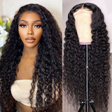 Sunber 4C kinky Edge Jerry Curly 13 By 4 Lace Front Wigs Human Hair Lace Closure Wig