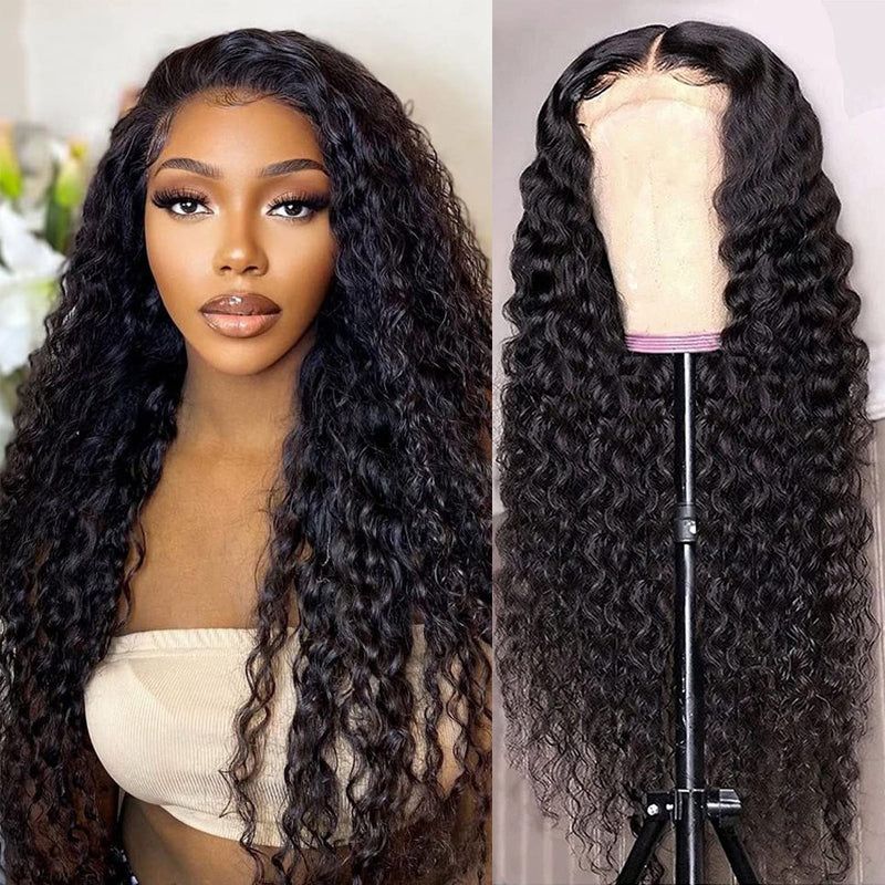 Sunber 4C kinky Edge Jerry Curly 13 By 4 Lace Front Wigs Human Hair Lace Closure Wig