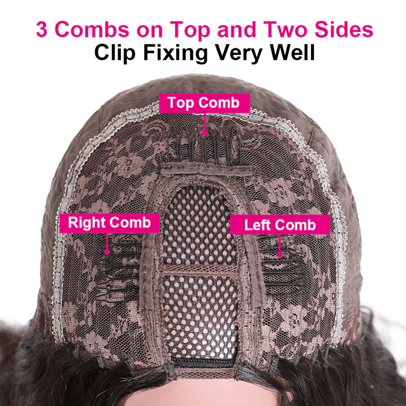 BOGO Buy Body Wave U Part Wig‎ Get Free 1 Bundle Human Hair Weave Flash Sale
