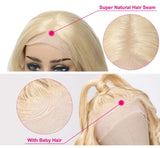 Sunber Hair Pre Plucked Body Wave 613 Blonde 100% Human Hair Wig