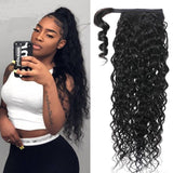 Sunber High Ponytail With Clip In Wrap-around Body Wave Ponytail Extension Human Hair