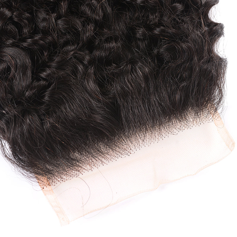 Sunber 1 piece 4*4 Transparent Free Part Lace Closure Curly Hair