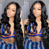Sunber Affordable 13x4 Lace Frontal Wigs Body Wave Human Hair Wigs Lace Closure Pre-plucked Hairline Flash Sale