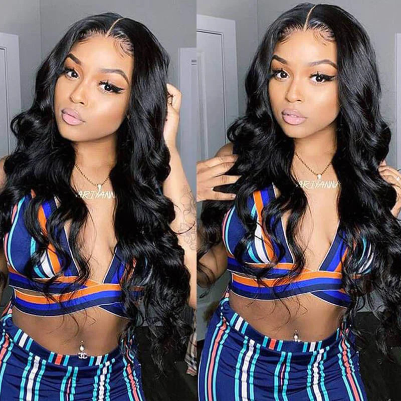 Sunber Affordable 13x4 Lace Frontal Wigs Body Wave Human Hair Wigs Lace Closure Pre-plucked Hairline Flash Sale