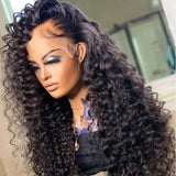 Sunber Classic Hairstyle Deep Wave 13x4 Lace Front Wigs Pre-Plucked With Baby Hair