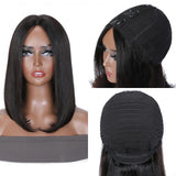 Flash Sale Sunber No Gel No Glue Short Bob V Part Lace Wig 0 Skill Human Hair Wigs