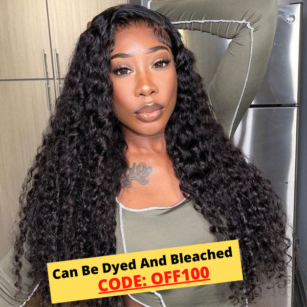 Sunber $100 Off Funmi Curl 13x4 Lace Front Human Hair Wigs With Baby Hair