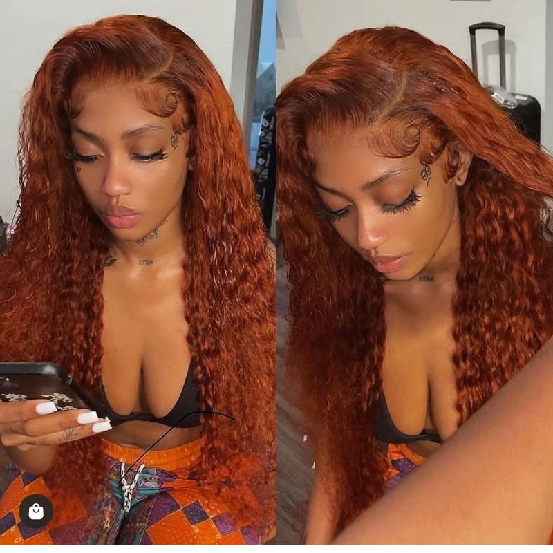 $100 Off Sunber Precolored Ginger Brown Jerry Curly Lace Front Human Hair Wigs
