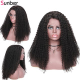 Sunber Hair Bohemian Kinky Curly Lace Front Human Hair Wigs 13x4 Brazilian Pre-plucked Bohemian Lace Wigs 150% Density
