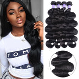 Sunber Hair Body Wave 4 Bundles New Remy 100% Brazilian Virgin Human Hair Weaves