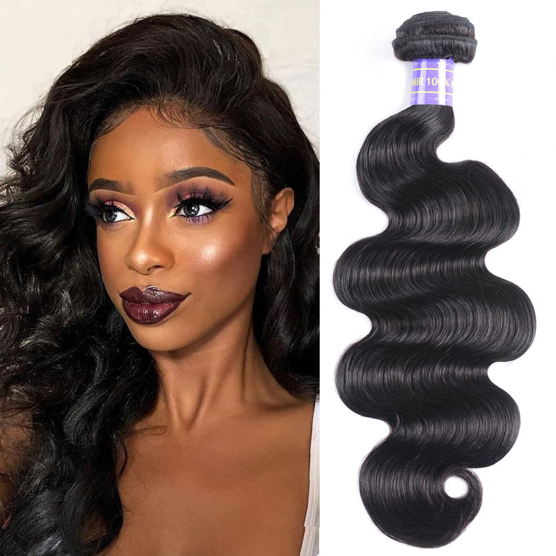 Sunber Hair Body Wave Hair 1 Bundle Remy Hair Black Human Hair Bundle 8-30 Inches