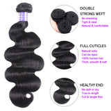 Sunber Hair Remy Human Hair Malaysian Body Wave Hair 3 Bundles 100% Unprocessed Human Hair Weave for Black