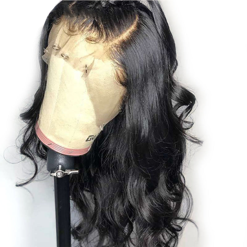 Sunber 9A Grade High Quality 13 By 4 Pre-Plucked Transparent Lace Front Wigs Body Wave Human Hair Wigs Fast Shipping