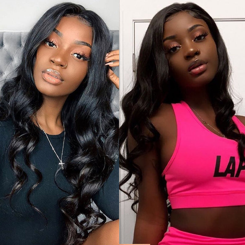 Sunber Hair Brazilian Body Wave 3 Bundles With Closure, Deals on Bundles of Brazilian Virgin Hair Weave
