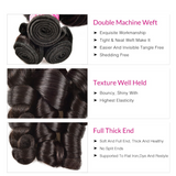 Sunber Hair Brazilian New Funmi Curly Hair Double Drawn Bouncy Curl 3/4 Bundles Human Hair Extensions