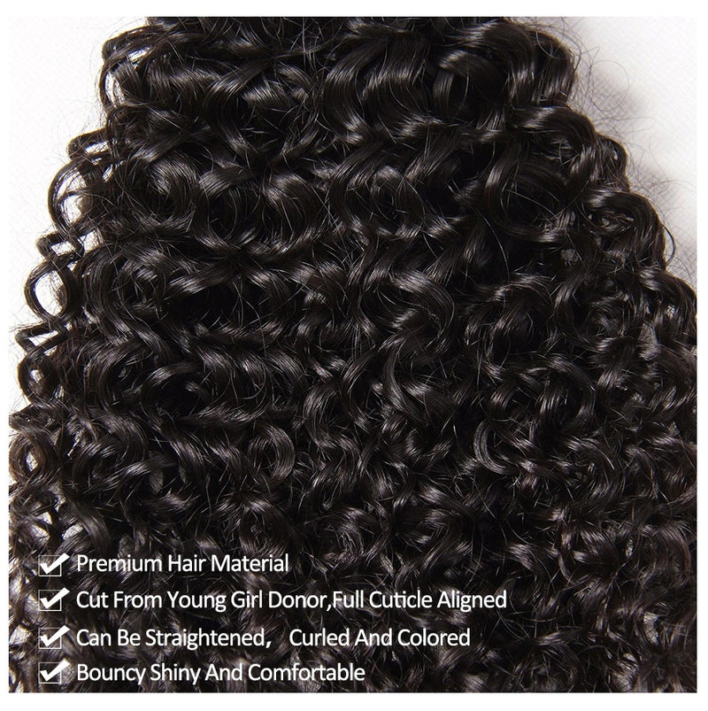 Sunber Hair Brazilian Jerry Curly Hair Bundles 3pcs/lot - 100% Human Hair Weaves