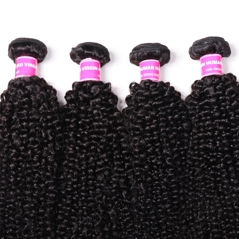 Sunber Hair 4 Bundles Brazilian Kinky Curly Hair Bundles ,Double Weft  Hair Wave On Sale 100% Human Hair