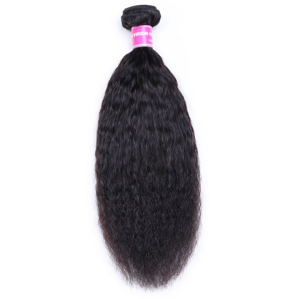 Sunber Hair 1 Bundle Kinky Straight Human Hair Weaves  On Sale  100% Human  Hair