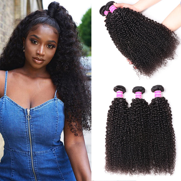 Sunber Hair 3 Bundles Brazilian Kinky Curly Hair Bundles On Sale 100% Human Hair