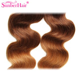 Malaysian Ombre Body Wave Hairs 3 Bundles, T1B/4/27 Ombre Human Hair Weaves - Sunberhair