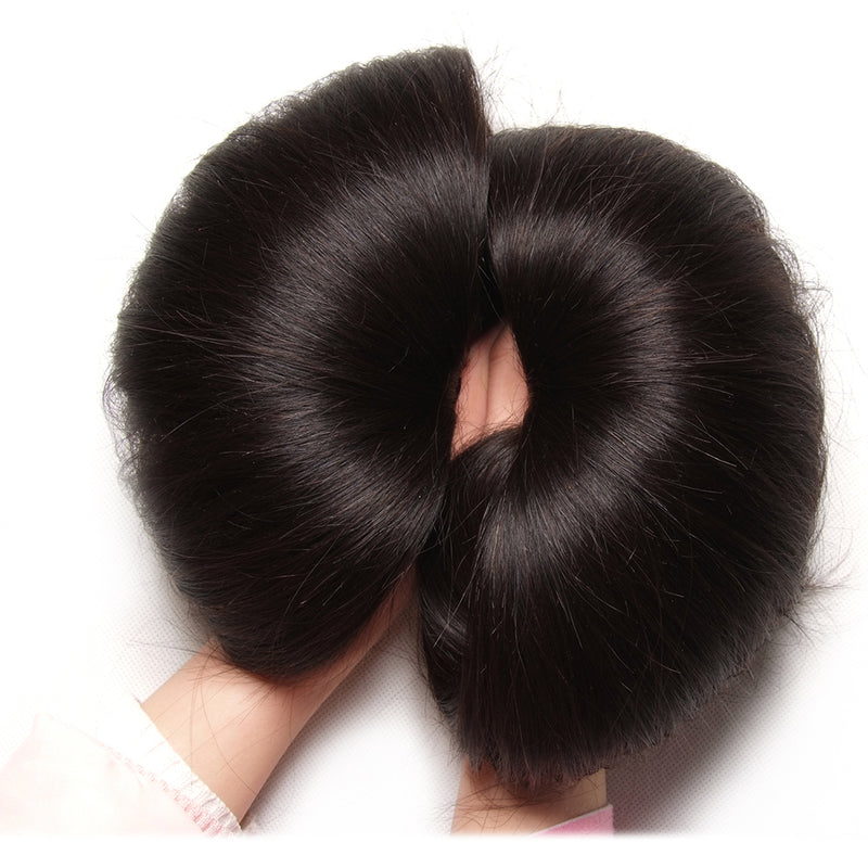 Virgin Peruvian Hair Straight Hair 4 Bundles With 4*4 Lace Closure, Hotsale Peruvian Hair Weaves - Sunberhair
