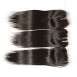 Brazilian Straight Hair 4 Bundles With Lace Closure, 100% Unprocessed Human Weaves - Sunberhair