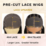 Flash Sale Sunber Body Wave Upgrade 6x4.75 Pre Cut Lace Closure Wig With Breathable Cap