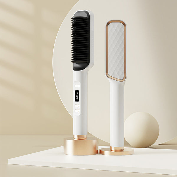 1100 Points Redeem Sunber Electric Straightening Comb Multifunctional Straight Hair Curling Comb