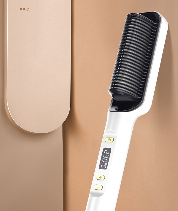 1100 Points Redeem Sunber Electric Straightening Comb Multifunctional Straight Hair Curling Comb