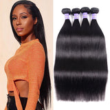 Sunber Hair Peruvian Straight Hair 4 Bundles New Remy Human Hair Weave