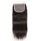 Sunber 1 Pc Straight 5X5 Transparent Lace Closure Hair Extension 8-18 inch 100% Human Hair HD Closure
