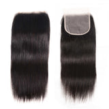 Sunber 1 Pc Straight 5X5 Transparent Lace Closure Hair Extension 8-18 inch 100% Human Hair HD Closure