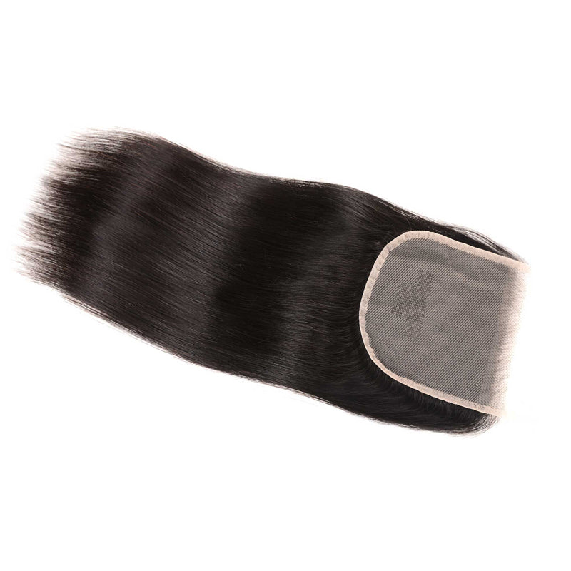 Sunber 1 Pc Straight 5X5 Transparent Lace Closure Hair Extension 8-18 inch 100% Human Hair HD Closure