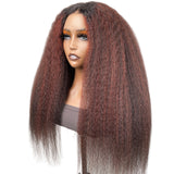 Sunber Human Hair Lace Wig With Dark Roots
