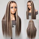 sunber blonde human hair wigs with highlights