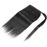 Sunber Straight Wrap Around Ponytail Hair Extension Human Hair