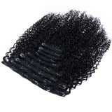 Sunber 9pcs Clip-in Curly Hair Extensions Soft & Natural Real Human Hair