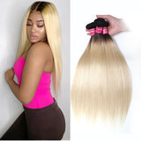 Sunber Hair 1 Bundle T1B/613 Straight Hair Weave 10"-20" 100% Human Hair Weave