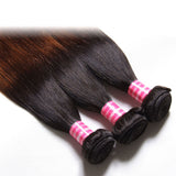 Malaysian Virgin Straight Hair Ombre Color Human Hair Extensions, 3 Bundles/4 Bundles - Sunberhair