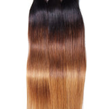 Indian Virgin Straight Hair Ombre Color Human Hair Extensions, 3 Bundles/4 Bundles - Sunberhair