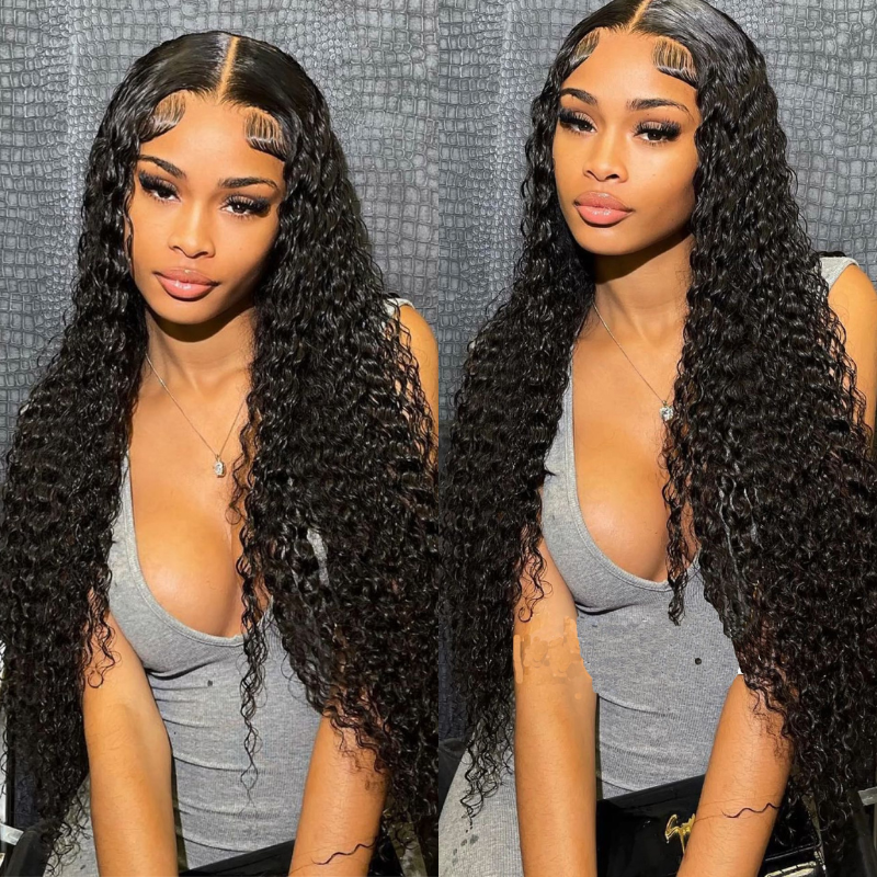 Flash Sale Sunber Jerry Curly Human Hair 13*4 Lace Front Wigs